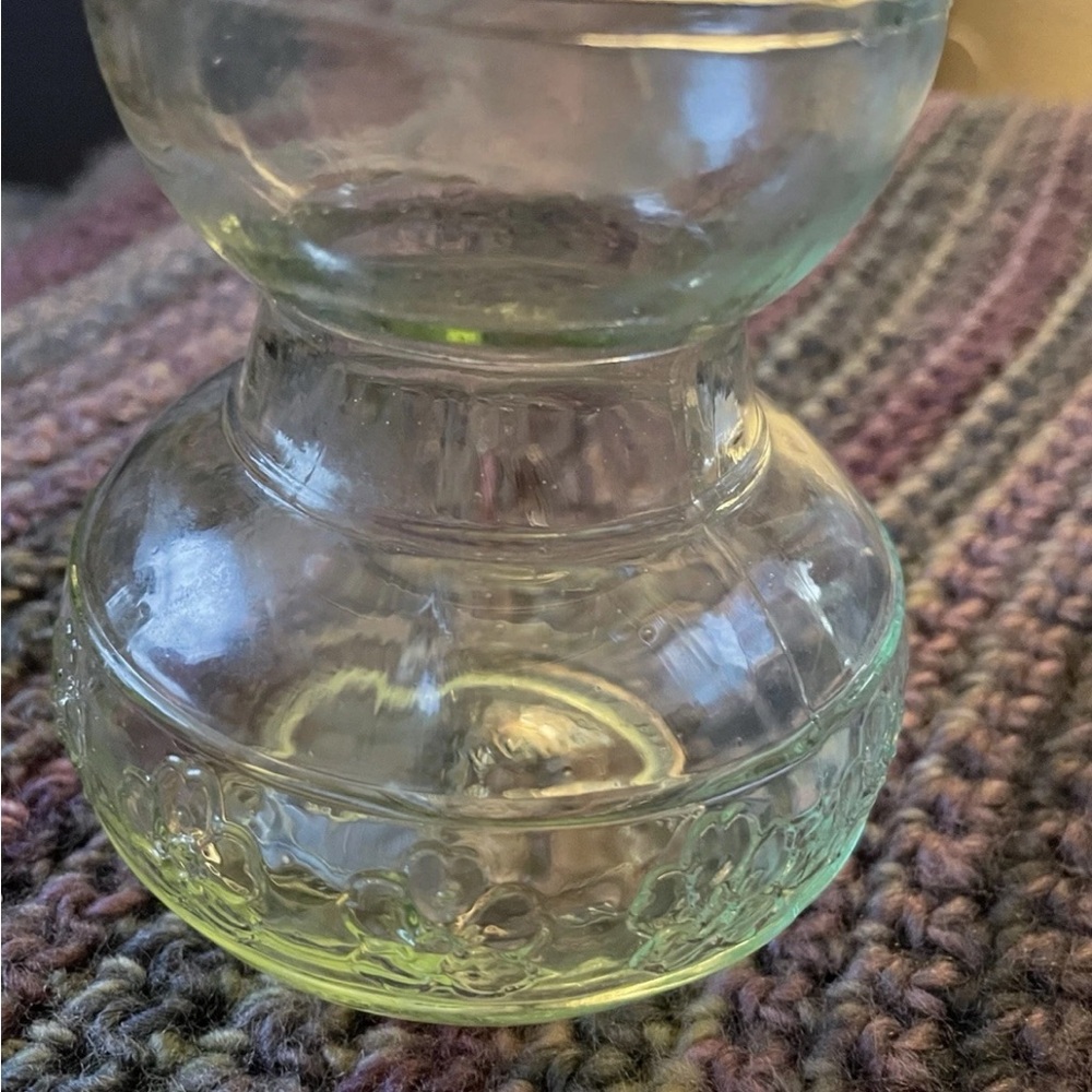 Elegant Green Glass Vase